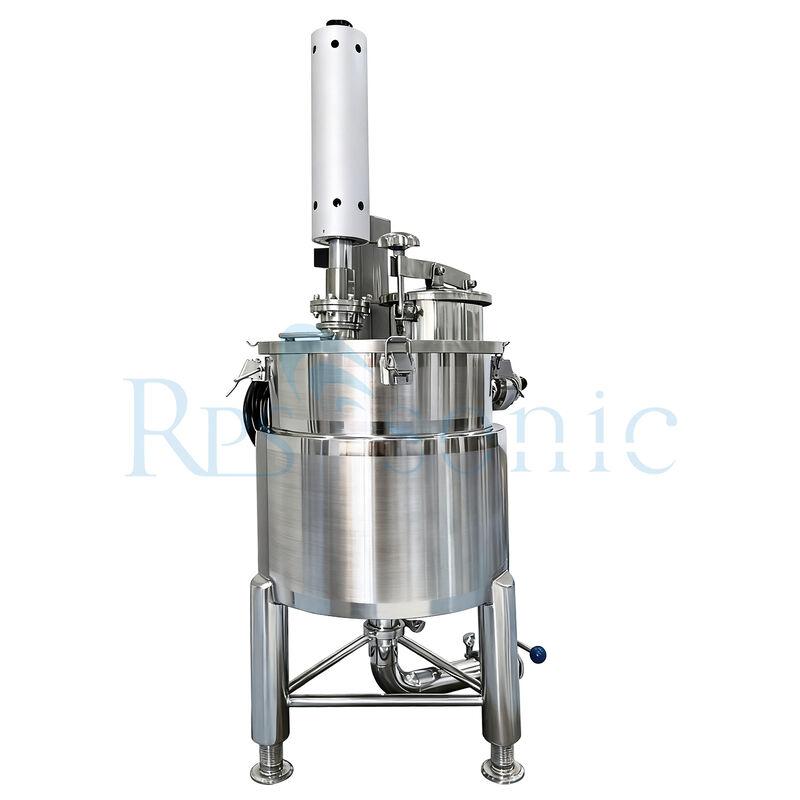 Ultrasone mixing extraction homogenizer machine voor de cosmetica-industrie met 30L Jacketed staal tank